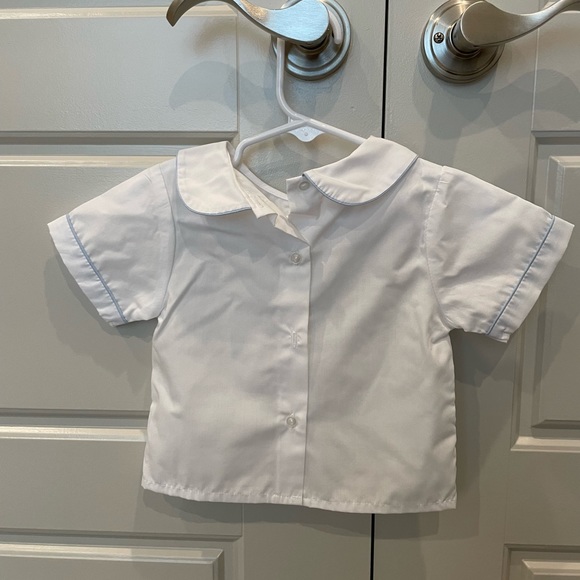 Smocked Bunny Shortalls with Shirt - Picture 5 of 6